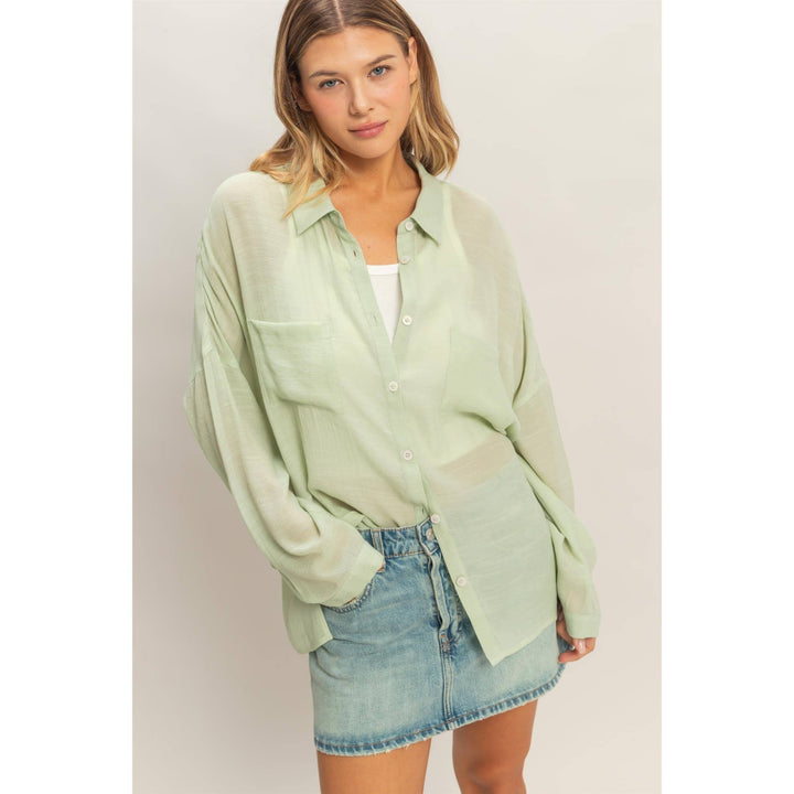 Women's Short Sleeve - Button-Down Blouse - - Cultured Cloths Apparel