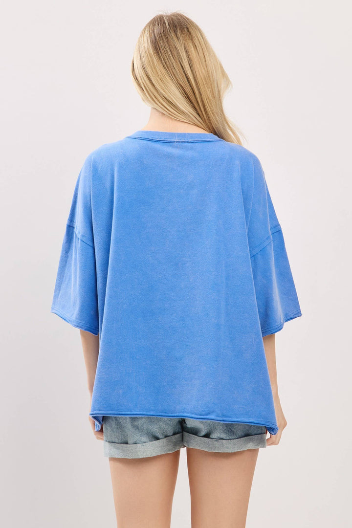 Vintage Football Patch Gameday Oversized Tee