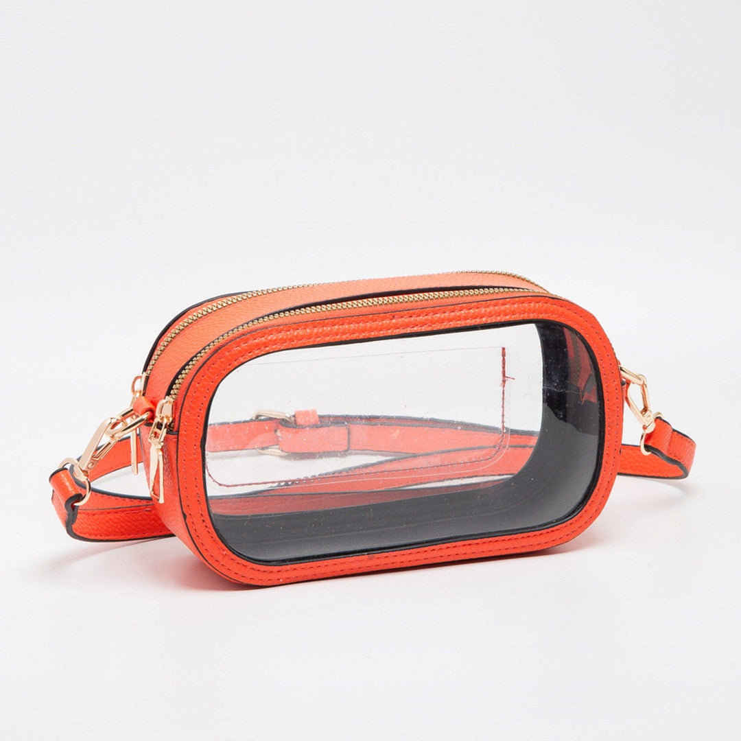 - Double Zipper Oval Clear Gameday/Stadium Bag - - Cultured Cloths Apparel