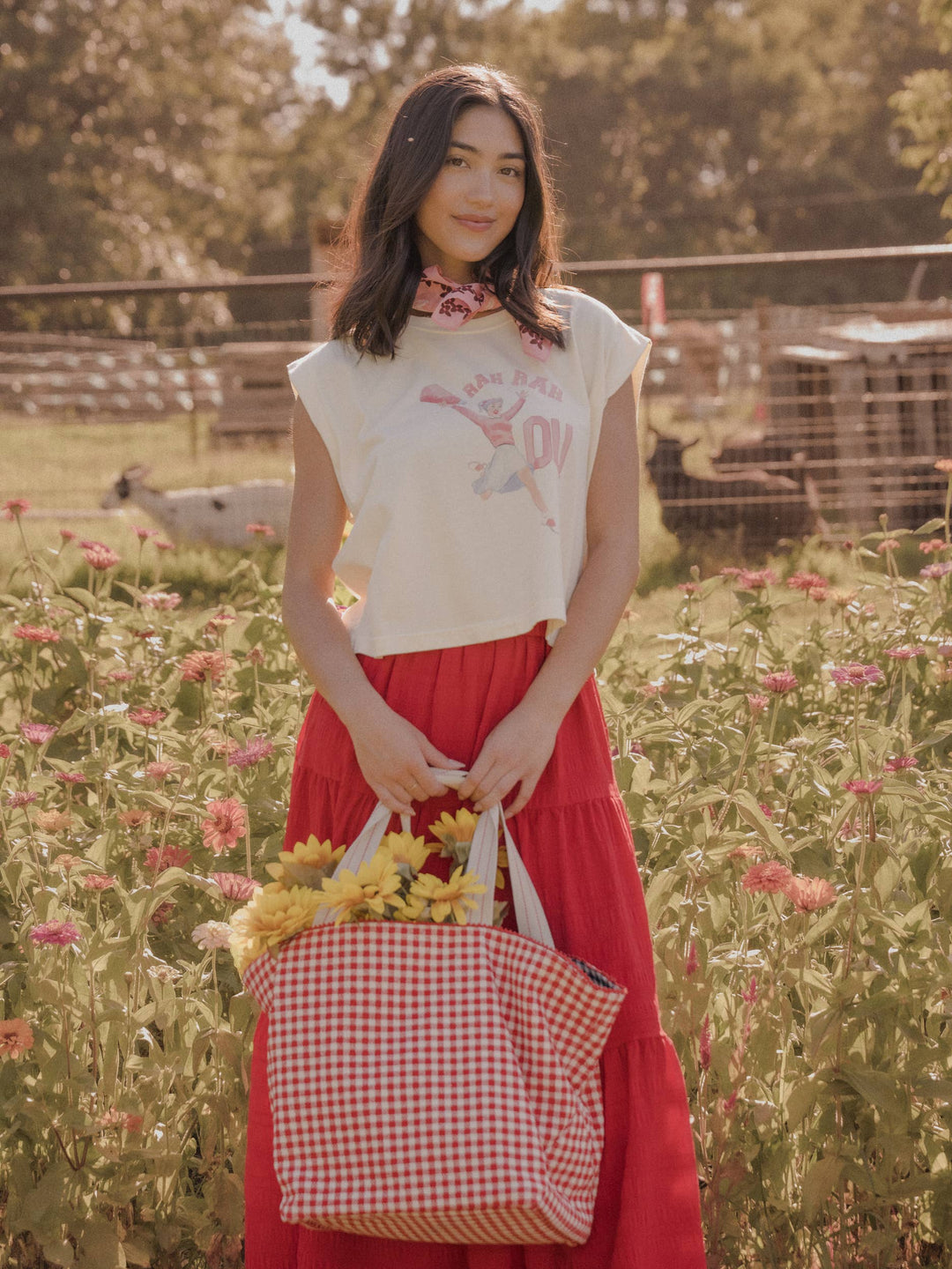 OU Oklahoma Sooners Rah Rah Off White Tank