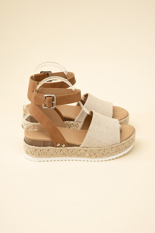 Shoes - TOPIC-S Espadrille Ankle strap Sandals -  - Cultured Cloths Apparel