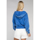 Outerwear - Acid Wash Fleece Cropped Zip-Up Hoodie -  - Cultured Cloths Apparel
