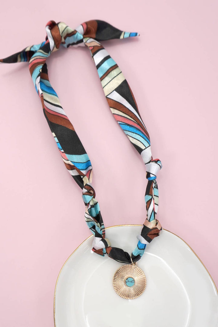 Accessories, Necklaces - HANDMADE SCARF CHARM NECKLACE | 80N91790 - - Cultured Cloths Apparel