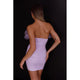 Women's Dresses - Ruffle Mesh Sleeveless Mini Dress -  - Cultured Cloths Apparel