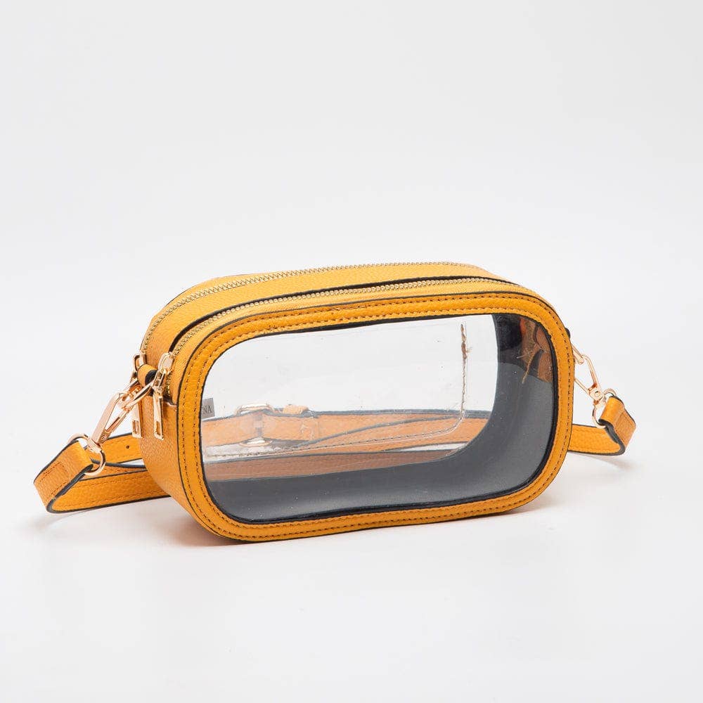 - Double Zipper Oval Clear Gameday/Stadium Bag - - Cultured Cloths Apparel