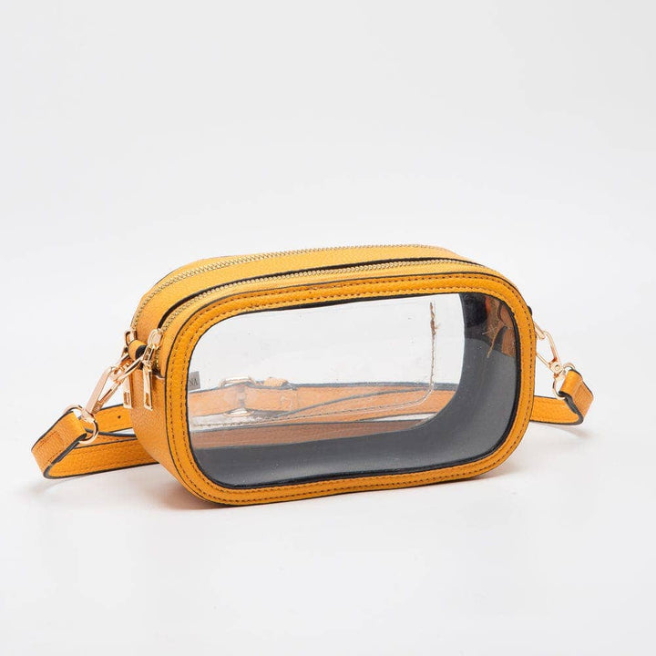 - Double Zipper Oval Clear Gameday/Stadium Bag - - Cultured Cloths Apparel