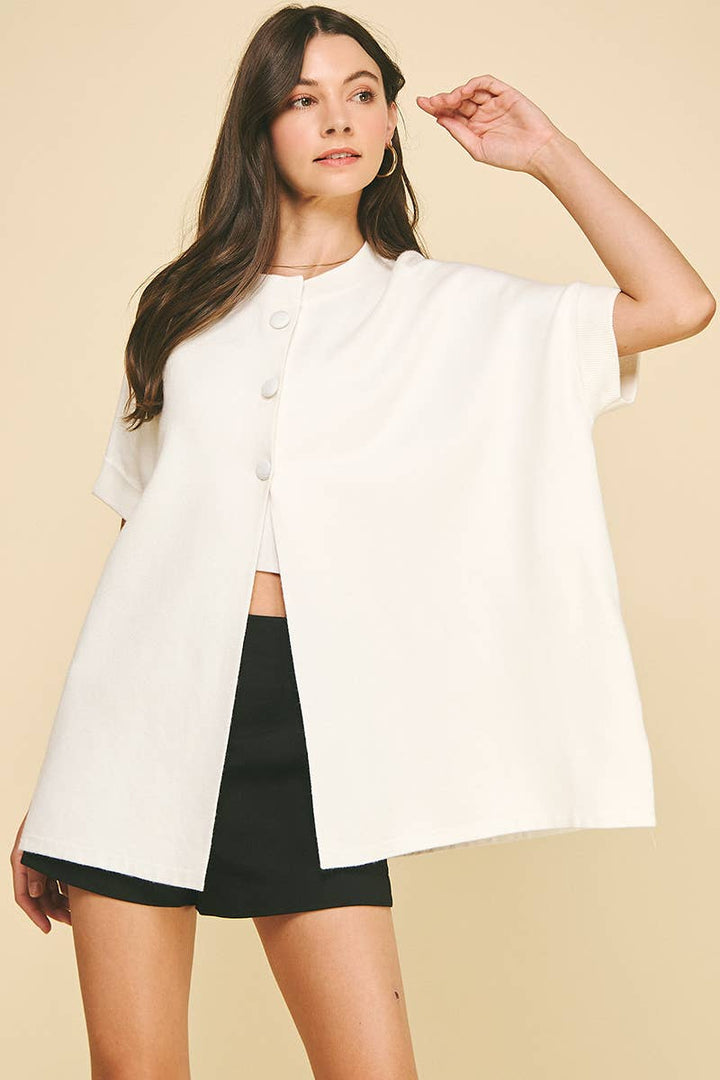 OPEN FRONT BUTTON DOWN