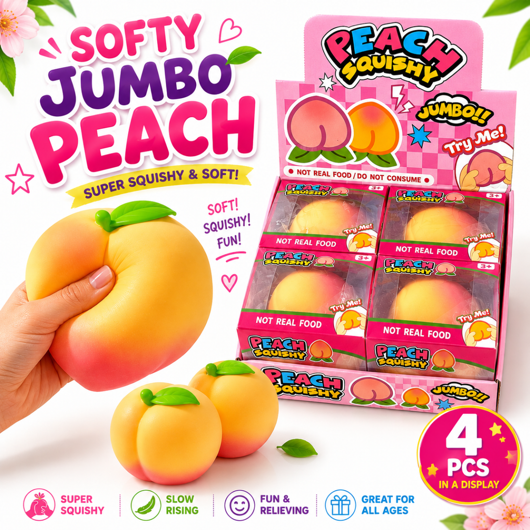 Softy Jumbo Peach Squishy