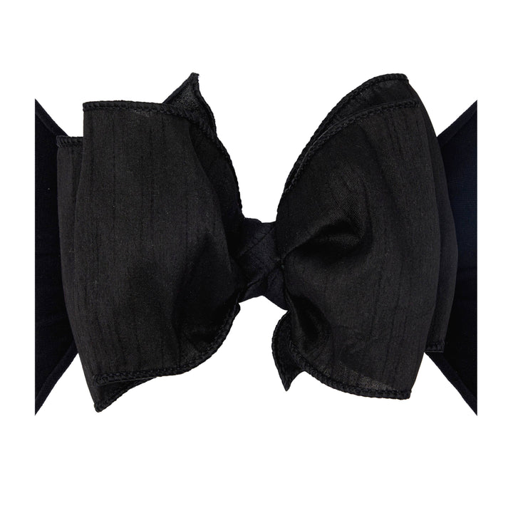 Accessories - Baby Bling® Faux Silk Big Classic Bow on soft nylon headband - - Cultured Cloths Apparel