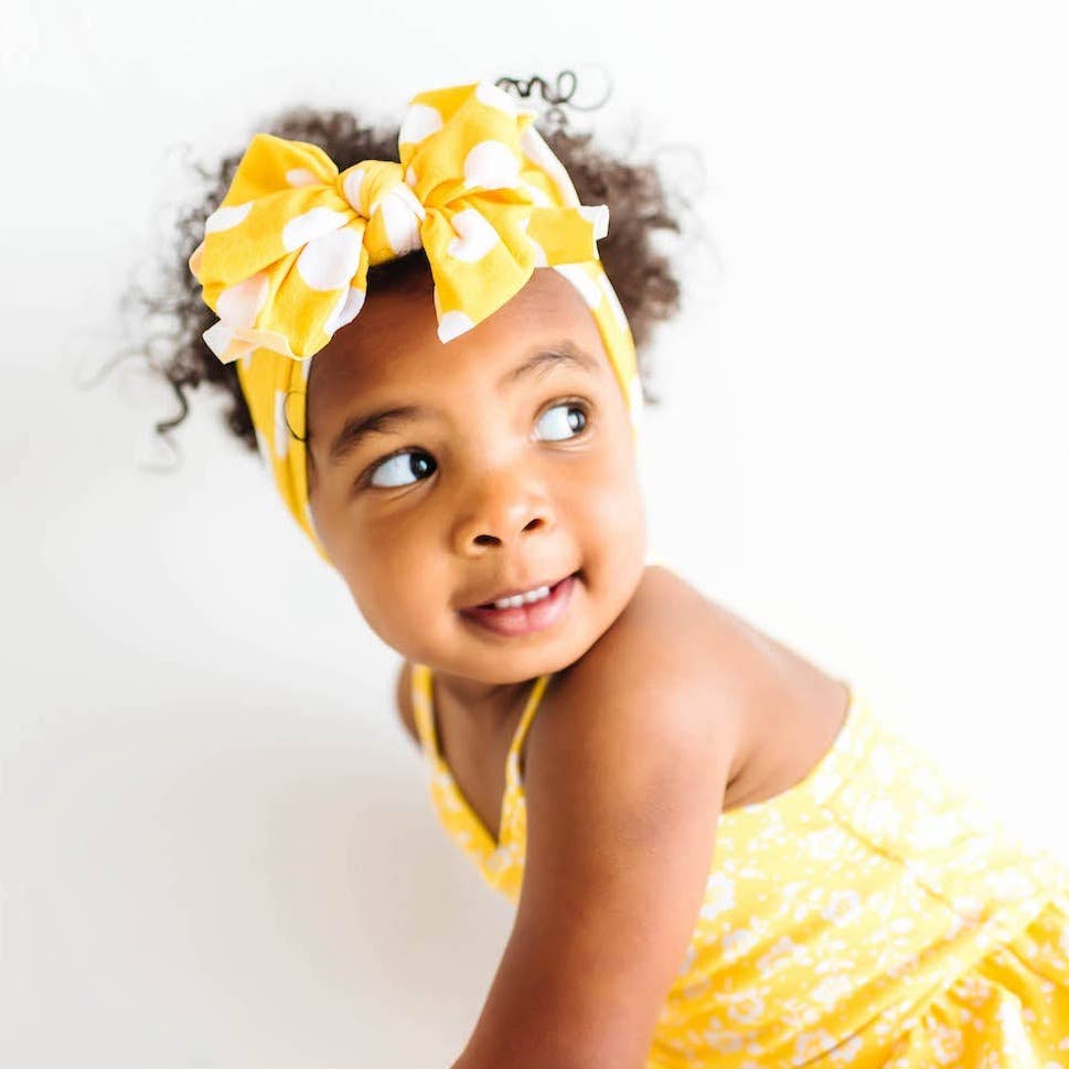 Accessories - Baby Bling® Printed FAB® soft nylon bow headband - - Cultured Cloths Apparel