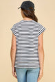 Women's Short Sleeve - Striped top with Short Sleeves -  - Cultured Cloths Apparel