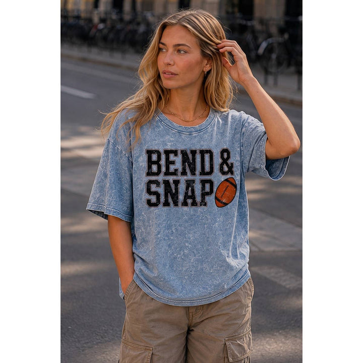Bend and Snap Graphic Mineral Wash Boxy Tee