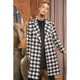 Outerwear - Textured Knit Tweed Double Button Coat Jacket -  - Cultured Cloths Apparel
