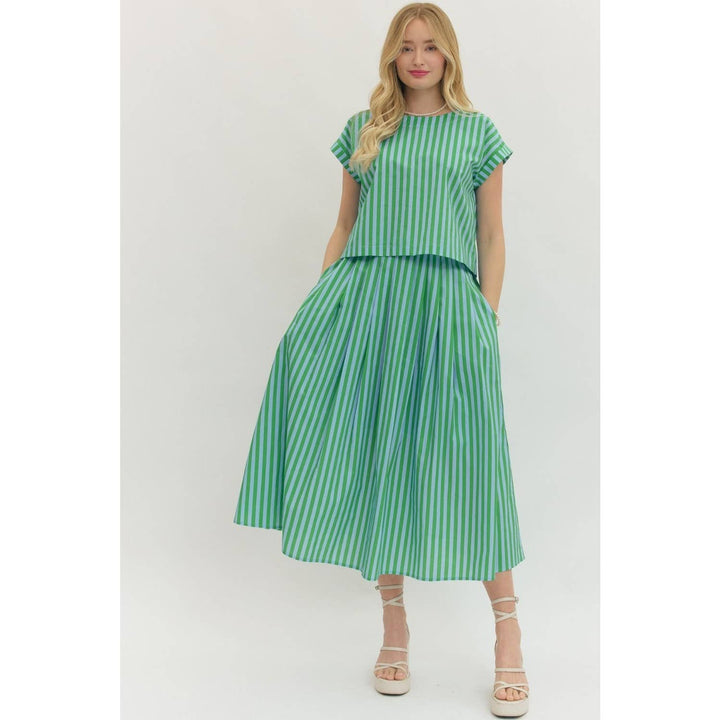 Women's Short Sleeve - Striped short sleeve top - - Cultured Cloths Apparel