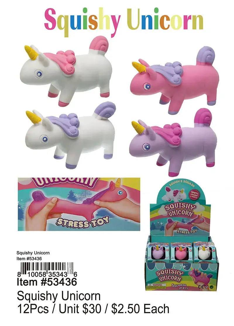 Accessories, Toys - Squishy Unicorn - - Cultured Cloths Apparel