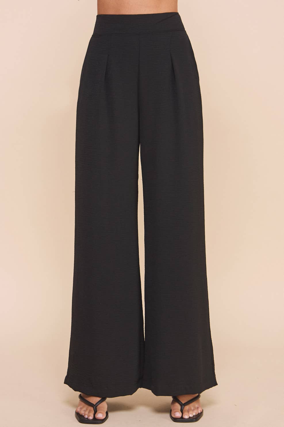 DENIM - Kind of Casual Flowy Front Pleat Pants - - Cultured Cloths Apparel