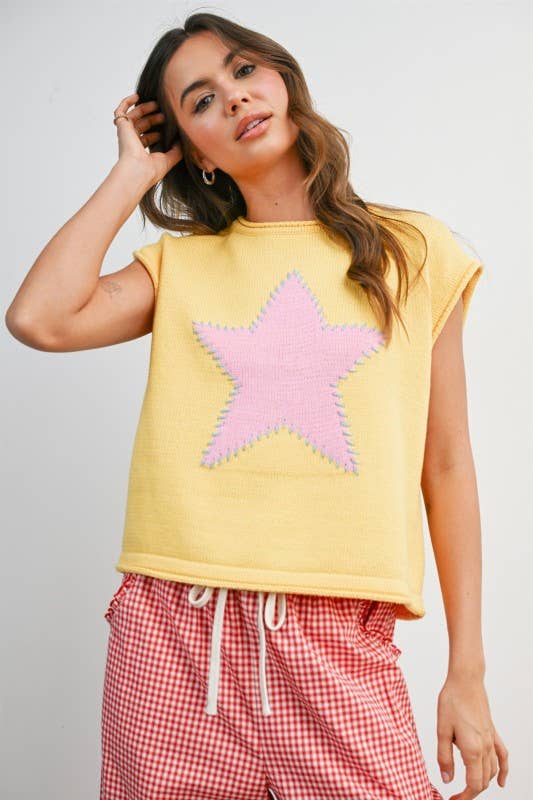 Women's Short Sleeve - Star Graphic Sweatshirt - - Cultured Cloths Apparel