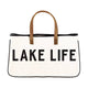 Handbags - Canvas Tote Bag - Lake Life - Cultured Cloths Apparel
