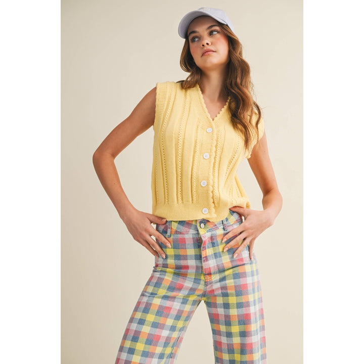 Pants - Daydream In The Meadow Wide Leg Checkered Trouser - - Cultured Cloths Apparel