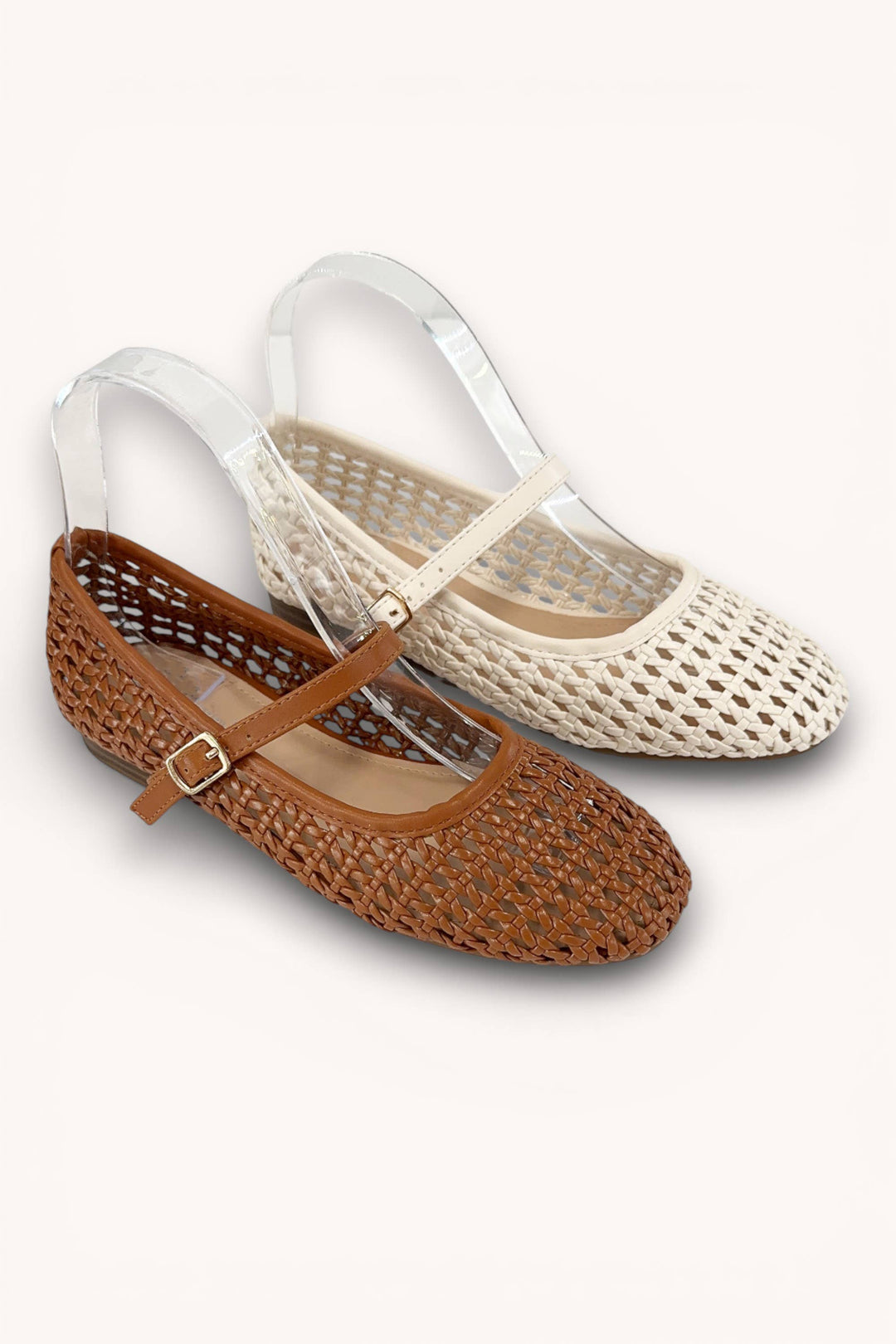Woven Mary Jane Flats