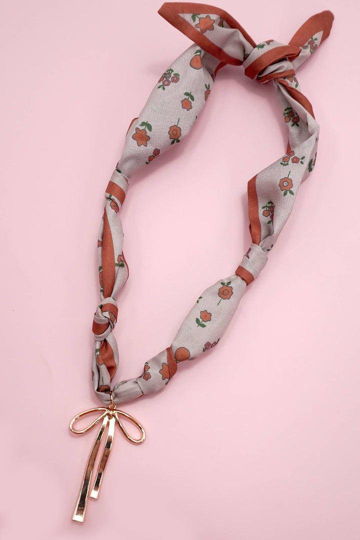 Accessories, Necklaces - HANDMADE SCARF CHARM NECKLACE | 80N91790 - - Cultured Cloths Apparel