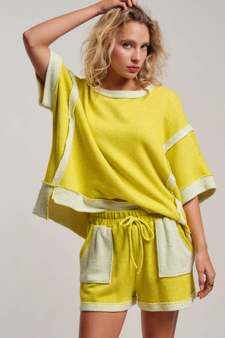 Reverse Seam Terry Two-Piece Set