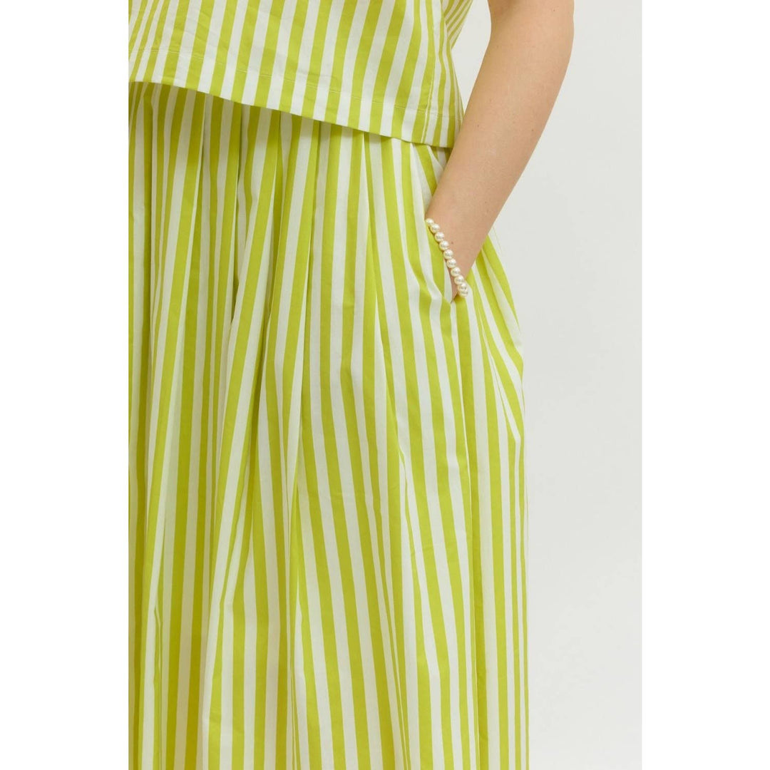 Women's Skirts - Striped midi skirt - - Cultured Cloths Apparel