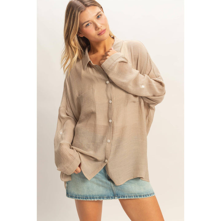 Women's Short Sleeve - Button-Down Blouse - - Cultured Cloths Apparel