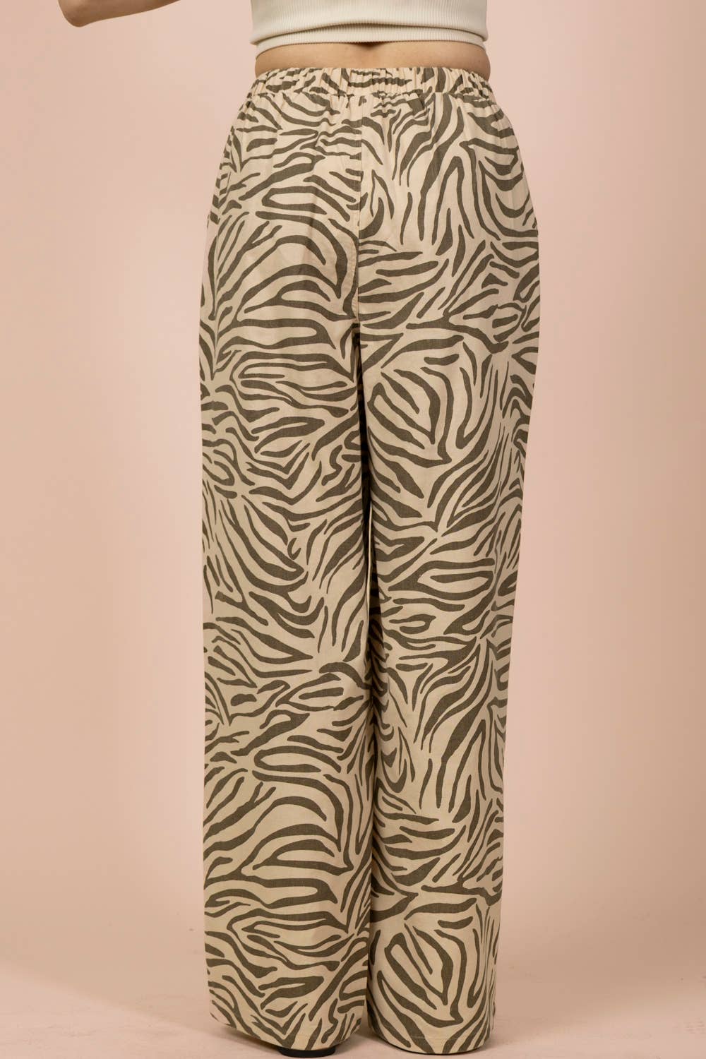 Pants - Leopard Linen Wide Leg Pants - - Cultured Cloths Apparel