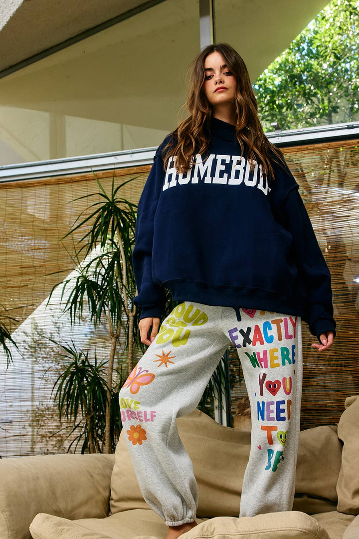 Sleepwear & Loungewear - IP5812 | Inspirational Graphic Jogger Sweatpants - - Cultured Cloths Apparel