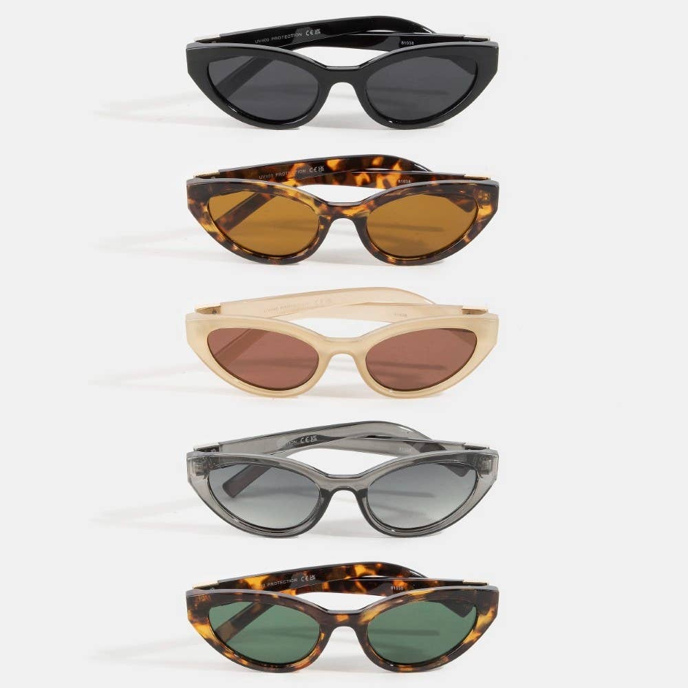 Sunglasses - Retro Cat Eye Frames Sunglasses Set - - Cultured Cloths Apparel