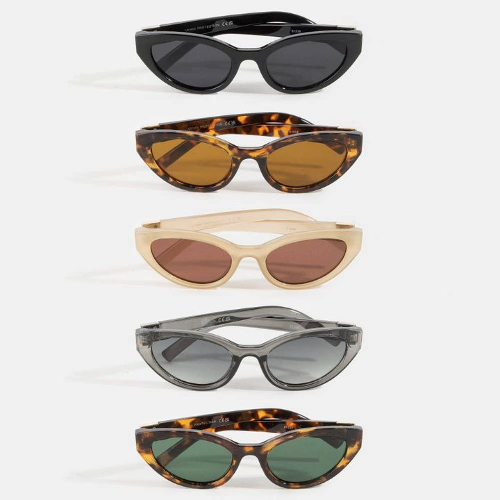 Sunglasses - Retro Cat Eye Frames Sunglasses Set - - Cultured Cloths Apparel