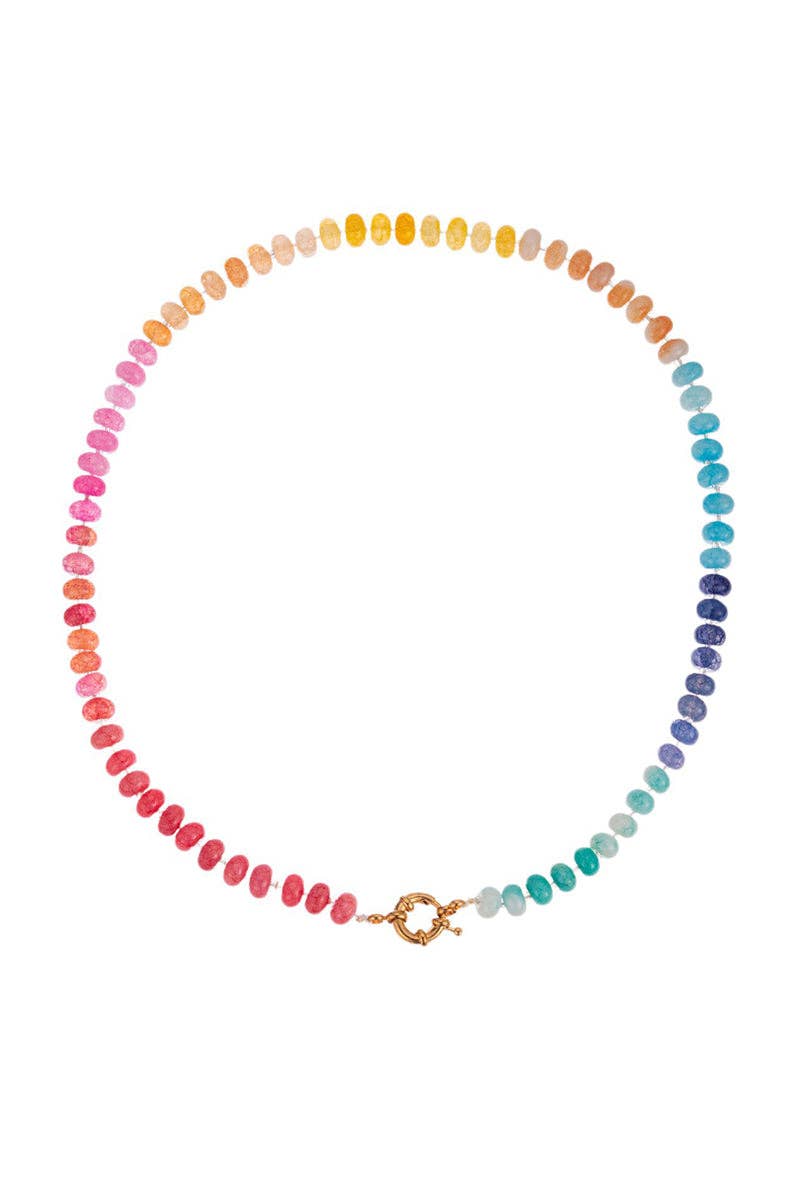 Accessories, Necklaces - Vibrant Beaded Necklace - - Cultured Cloths Apparel