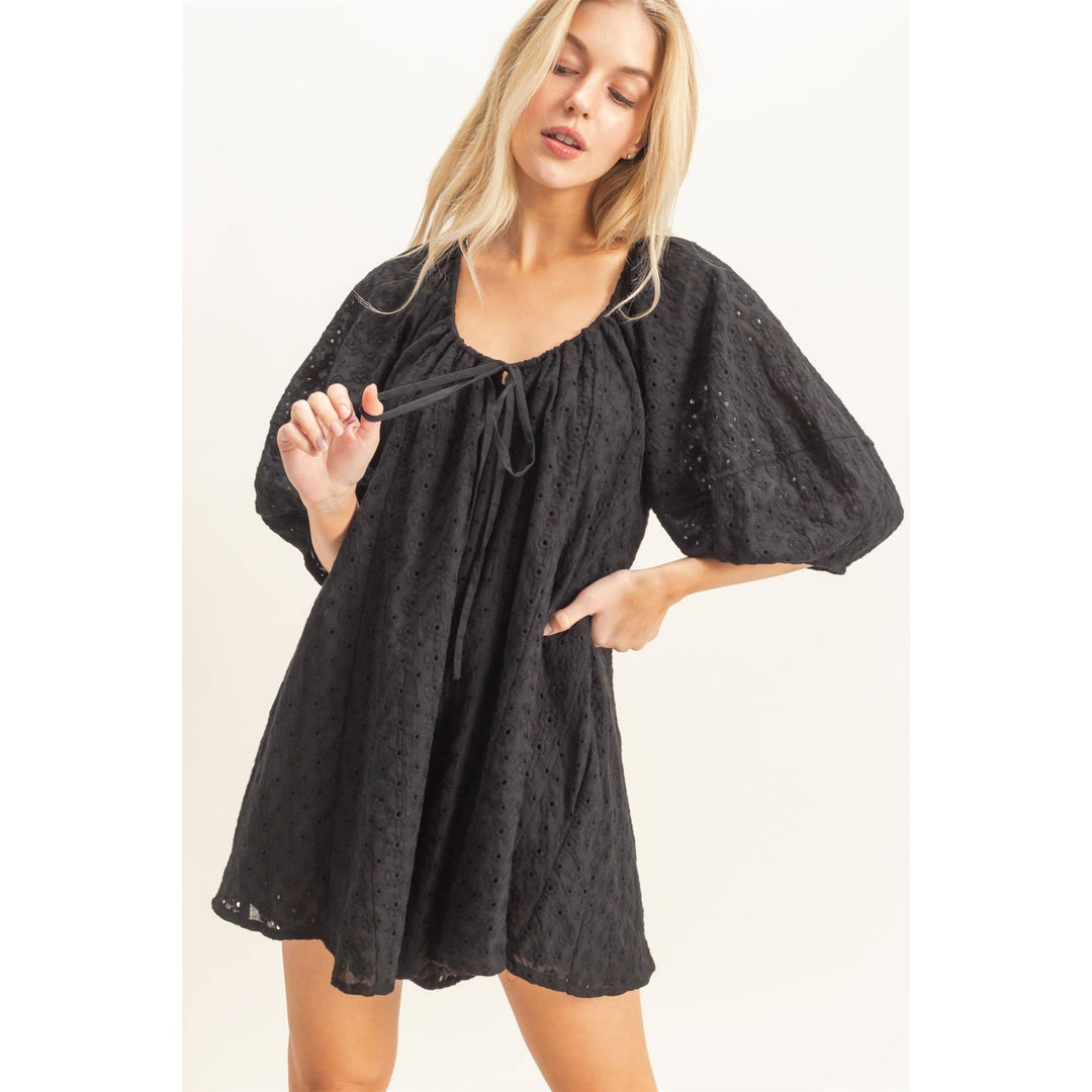 Women's Rompers - Eyelet Babydoll Romper - - Cultured Cloths Apparel