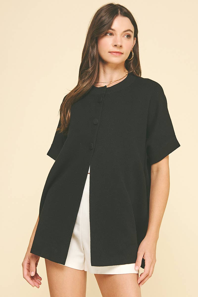 OPEN FRONT BUTTON DOWN