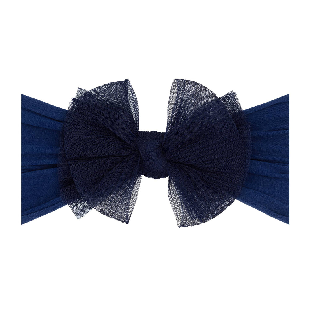 Accessories - Baby Bling® Tulle FAB® soft nylon headband with tulle bow - - Cultured Cloths Apparel