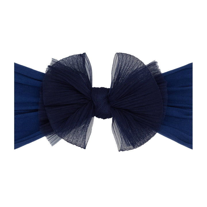 Accessories - Baby Bling® Tulle FAB® soft nylon headband with tulle bow - - Cultured Cloths Apparel