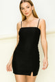 Women's Dresses - Bottle of Sunshine Bodycon Mini Dress - BLACK - Cultured Cloths Apparel