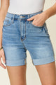 Women's Shorts - Judy Blue Full Size Tummy Control High Waist Denim Shorts -  - Cultured Cloths Apparel