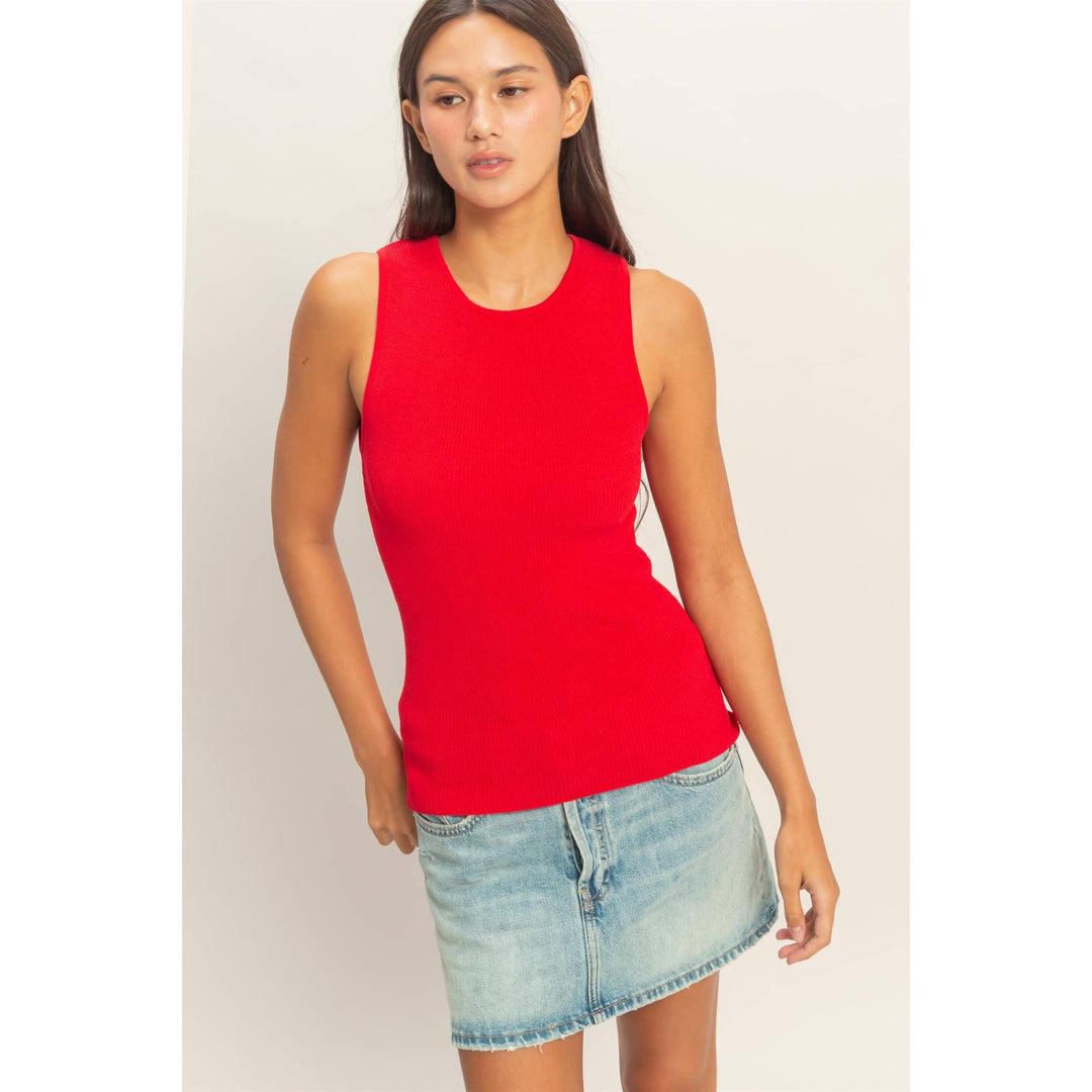 Ribbed Knit Tank Top