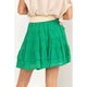Women's Skirtsts - High-Waist Tiered Mini Skirt -  - Cultured Cloths Apparel