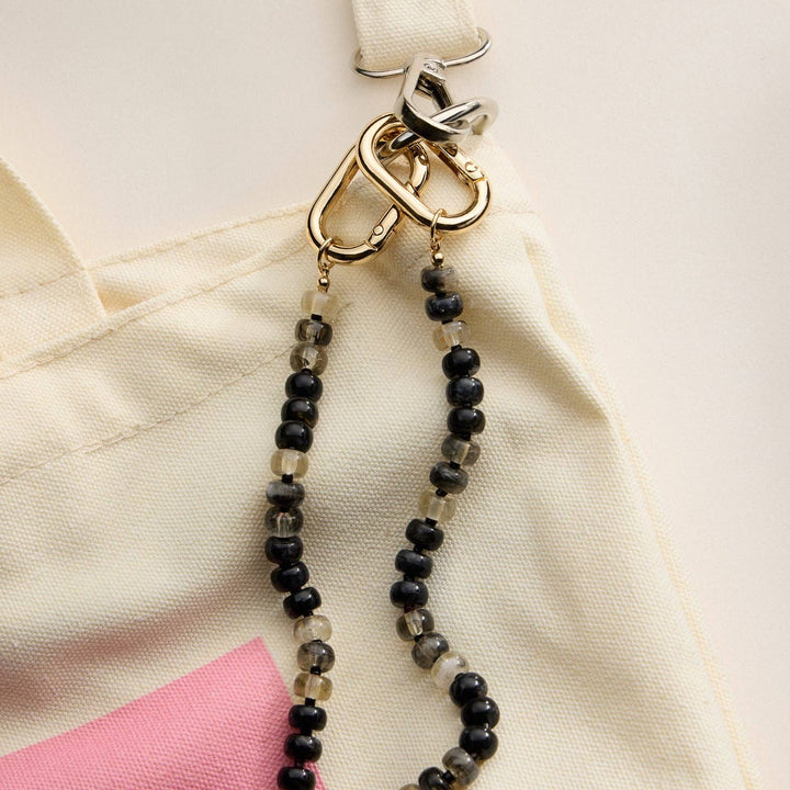 Accessories, Key Chains - Colorful Beaded Bag Charm | Gold Clasp Trendy Accessory - - Cultured Cloths Apparel