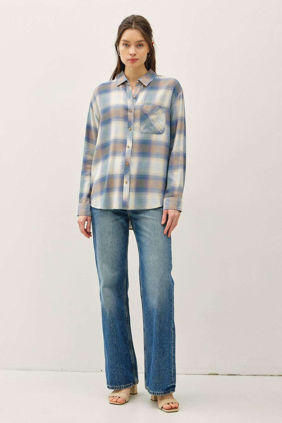 VINTAGE PLAID BOXY SHIRT