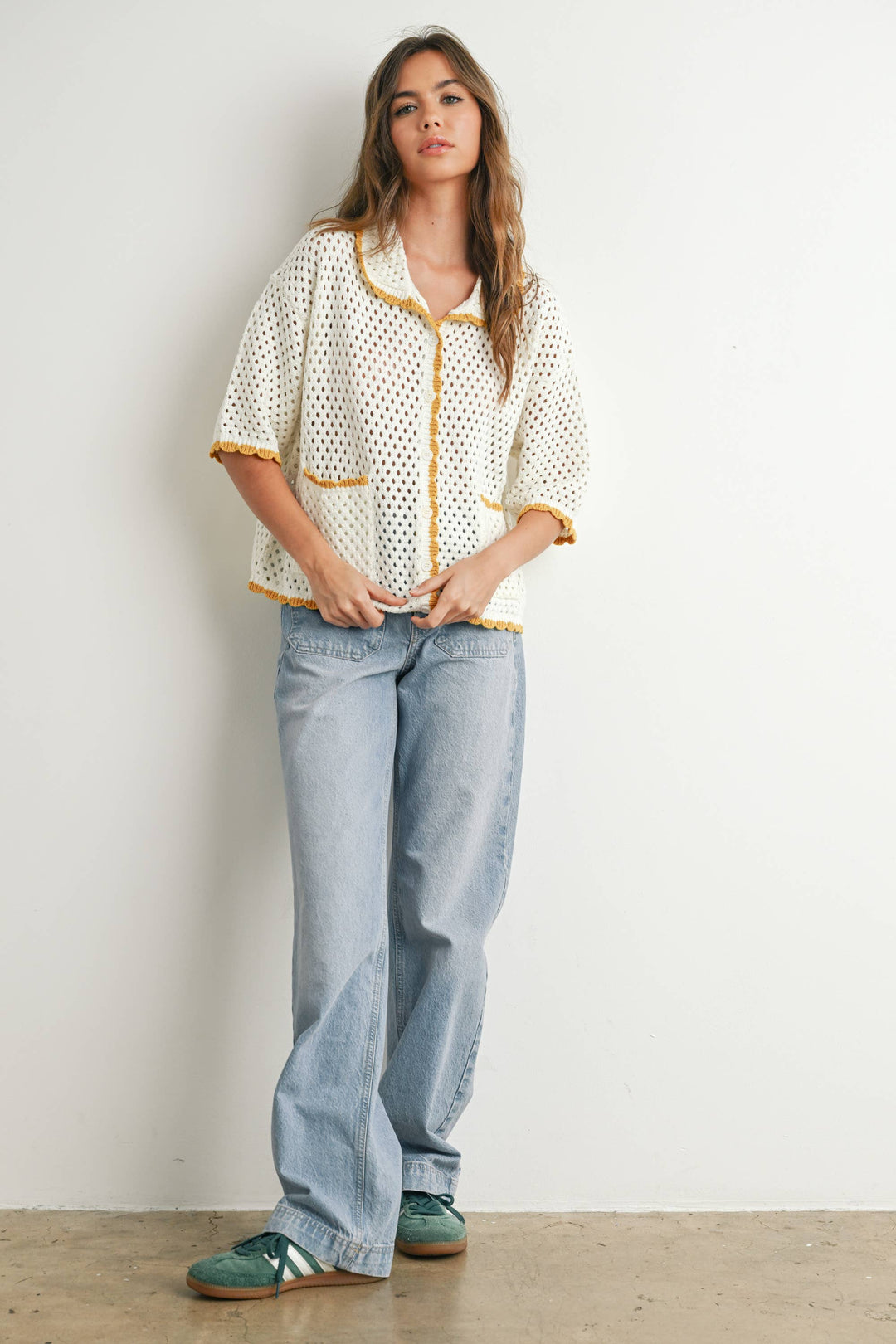 Urban Vibe Crochet Sweater Top