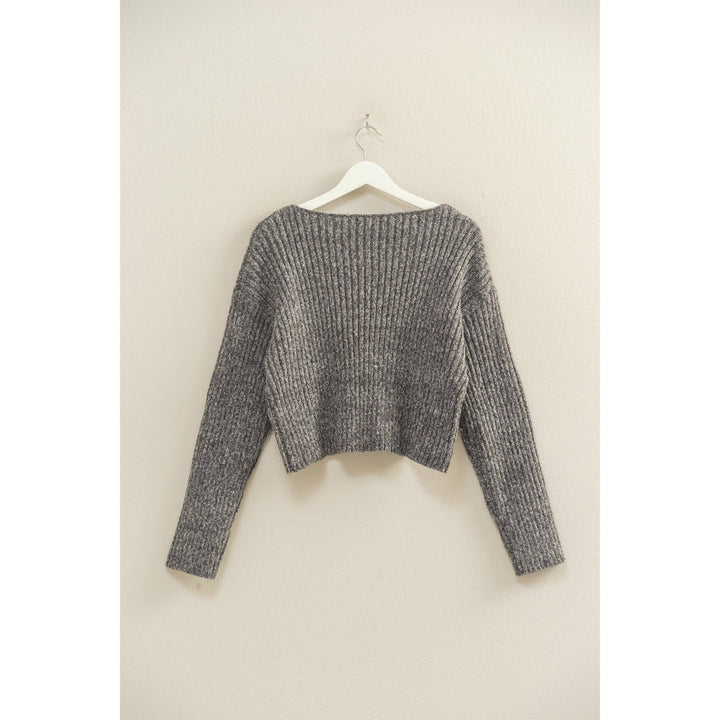 Textured Sweater With Relaxed Drop Sleeves