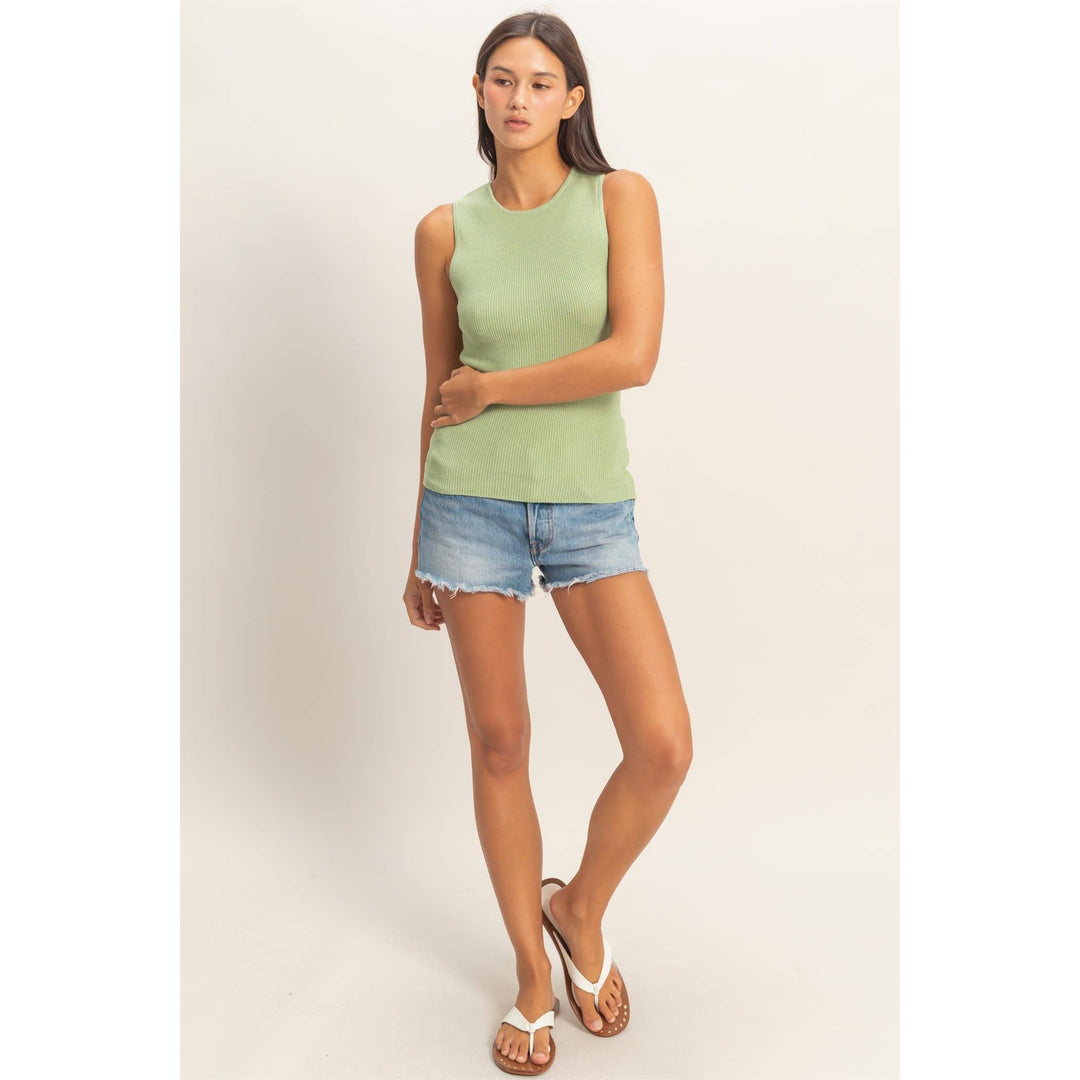 Ribbed Knit Tank Top