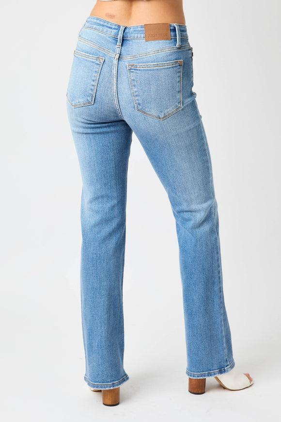 Denim - Judy Blue Full Size High Waist Straight Jeans -  - Cultured Cloths Apparel