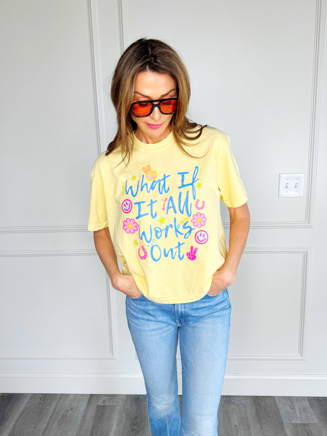 Graphic T-Shirts - What If It All Works Out Cropped Tee - - Cultured Cloths Apparel