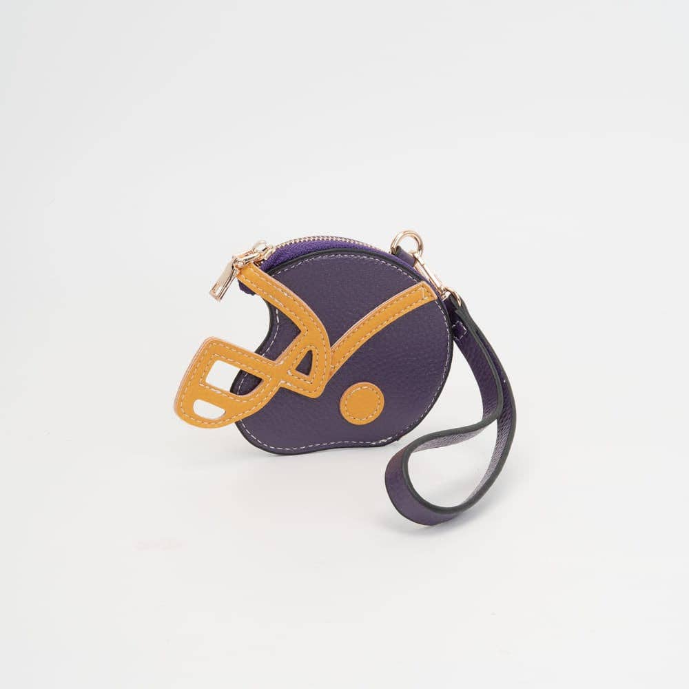 Football Helmet Coin Purse Wristlet