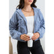 Outerwear - Corduroy Zip Up Jacket - Blue - Cultured Cloths Apparel